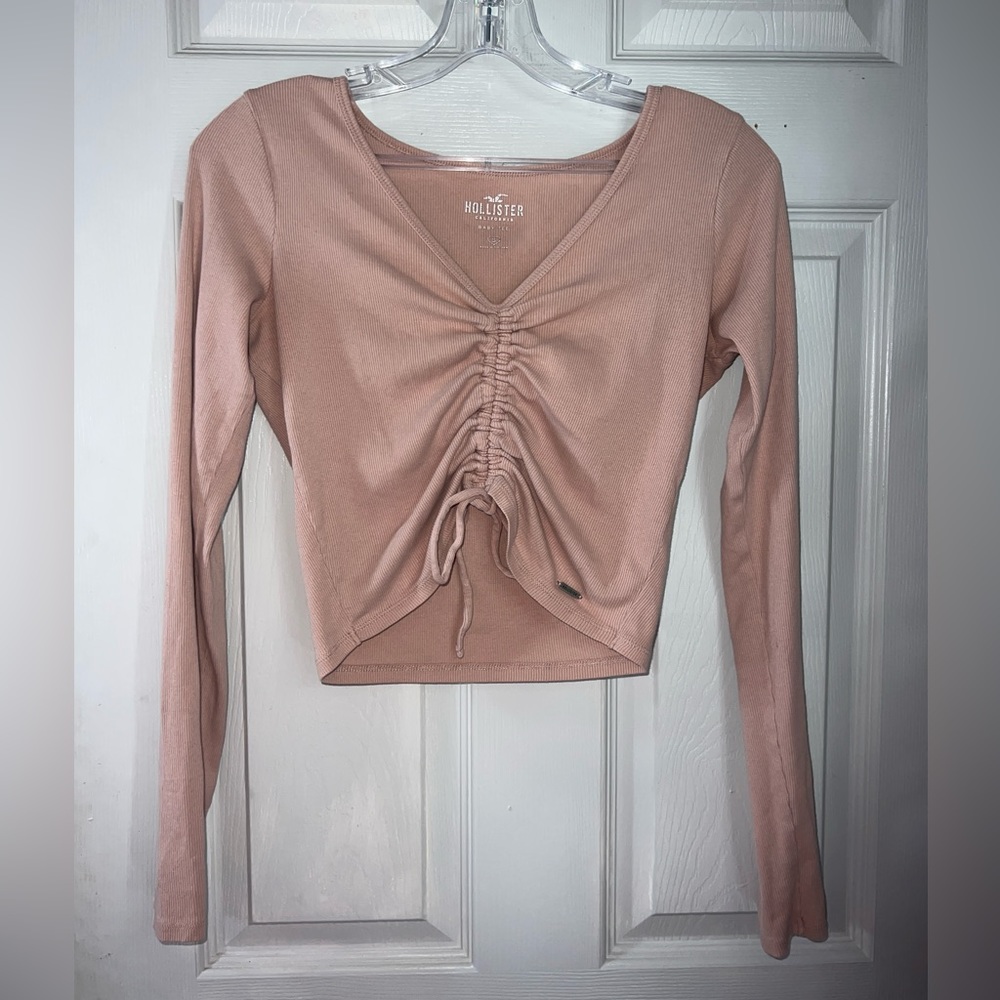 Pink V Neck Blouse